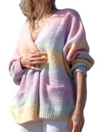 KARDIGAN sweter damski wielokolorowy one size. Beautifulsweater