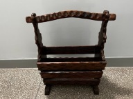 Stojak Drewniany /Gazeciak /Antyk /Styl Rustykalny