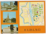 Elbląg Osiedle przy ul. Nowowiejskie Dom Handlowy 1975r. MAPKA