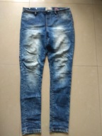 HOUSE jegging jeans marmurki guma w pasie do 106cm