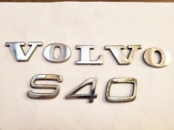 ZNACZEK EMBLEMAT NAPIS CYFRA LICZBA LITERA LITERY VOLVO S40