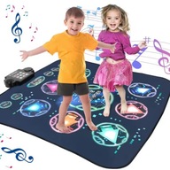 MATA MUZYCZNA DO NAUKI TAŃCA ZABAWA ANTYPOŚLIZGOWA DLA DZIECI PRZENOŚNY LED