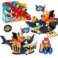 KING SHARK REKIN PIRATIX STATEK GOLDEN ZŁOTY Z KLATKĄ PREZENT DLA DZIECKA