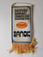 Stary Polski proporczyk - Sanockie Zakłady Przemysłu Gumowego STOMIL