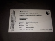 Bilet Legia Warszawa - 1 FC Magdeburg - 20.01.2023