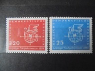 DDR Mi. 618-19** Wiosenne Targi w Lipsku
