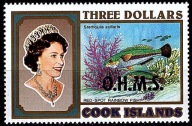 **806 COOK ISLANDS - NADRUKI URZĘDOWE 66 - NOMINAŁ 3$ = 6E - KORALOWCE