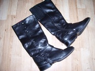 KOZAKI DAMSKIE - roz.36,5 skóra nat.