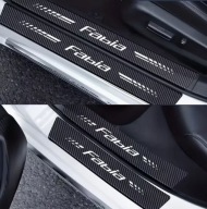 5 szt - SKODA FABIA Naklejki ochronne na progi Bagażnik