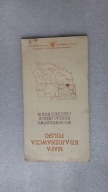 Mapa krajoznawcza Polski WOJEWODZTWO KOSZALINSKIE I SZCZECINSKIE (1955)
