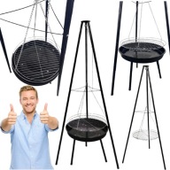 PALENISKO OGRODOWE GRILL WĘGLOWY OGRODOWY TRÓJNÓG MISA STELARZ DO KOCIOŁKA
