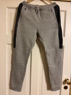 Spodnie męskie sportowe 32/32 joggery szare bawełna z kieszeniami Carry