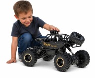 SAMOCHÓD ZDALNIE STEROWANY CZARNO-ZŁOTY RC METAL TERENOWY NAPĘD 4X4 1:12