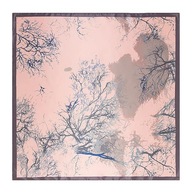 APASZKA Chustka SILK JEDWAB 90x90 cm różowa