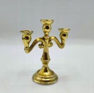 stara MINIATURKA kolekcjonerska potrójny ŚWIECZNIK