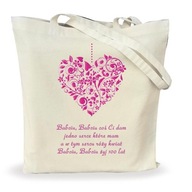 Torba eko bawełniana zakupy prezent dzień BABCI