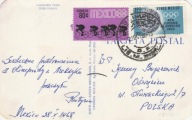 Kartka pocztowa ze stemplem Igrzysk Olimpijskich w Meksyku 1968