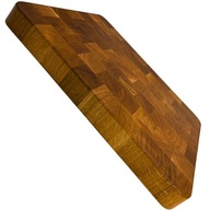 Duża deska do krojenia sztorcowa drewniana kuchenna dębowa 40x30x4cm trwała