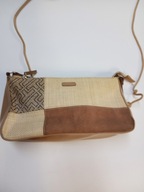 torebka brązowa beżowa