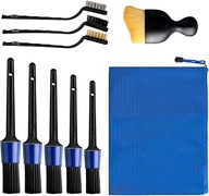 Pędzle pędzelki detailingowe do kokpitu wnętrza auta zestaw detailing 9 szt