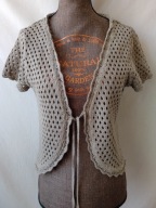 Kamizelka szydełkowa beżowa - 36/38