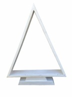 CHOINKA drewniana BAZA do ozdabiania podstawa stroika wys. 44 cm BIAŁA