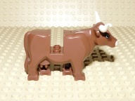 LEGO zwierzęta farma krowa ciemnobrązowa NOWA unikat