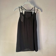 Koszulka na ramiączkach Even&Odd XS czarny lekki top damski (305)