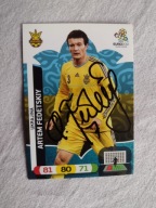 Karta panini autograf Ukraina Euro 2012 Fedetskiy