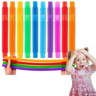 RURKI TUBY SENSORYCZNE 20 SZT ZESTAW RURY EDUKACYJNE POP XXL DLA DZIECI
