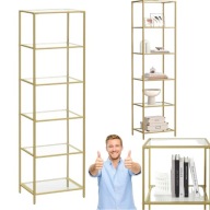 REGAŁ ŁAZIENKOWY WOLNOSTOJĄCY SONGMICS ZŁOTY 30 X 40 X 177,3CM