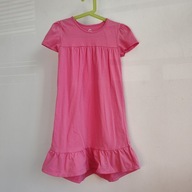 Gładka sukienka midi Cubus 122 128 z falbanką basic (209)