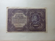 Stary banknot 1000 marek polskich 1919 r