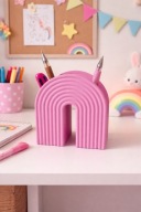 pojemnik organizer tęcza na kredki. Personalizacja wydruk 3D