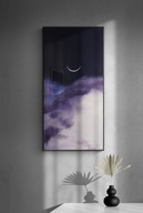 Obraz olejny na płótnie pejzaż kosmos księżyc gwiazdy czarny duży dekoracja