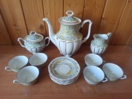 Porcelana Wałbrzych zestaw kawowo-herbaciany PRL vintage