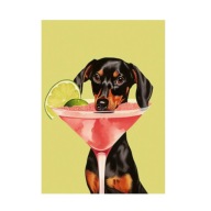 „Cheers Pup!” – Uroczy Plakat dla Fanów Psów i Drinków