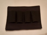 Ładownica panel na velcro na kolbę do strzelby 20GA 12GA 4-nabojowa czarna