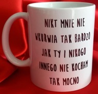 Kubek handmade z humorystycznym napisem