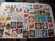 PRL ETYKIETY PIWNE PIWO ZESTAW 140 SZTUK