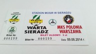 bilet WARTA Sieradz - POLONIA Warszawa 09.08.2014