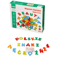 Edukacyjne magnesy 69 szt. literki z polskimi znakami magnetyczne zestaw