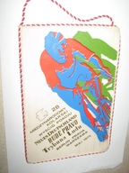 28 WYŚCIG POKOJU TRYBUNA LUDU NEUES DEUTSCHLAND RUDE PRAVO proporczyk 1975