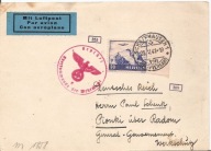 GENERALNE GUBERNATORSTWO -PIONKI/RADOM -karta -obieg 1941 ze SZWAJCARIA