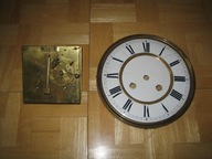 E & P - STARY, PELNOPLYTOWY MECHANIZM DO ZEGARA SLAZAKA Z TARCZA 2506