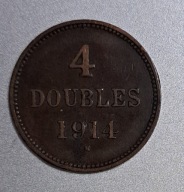 Guernsey 4 double 1914r. BCM