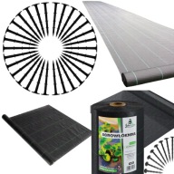 AGROWŁÓKNINA ŚCIÓŁKUJĄCA PRZECIW CHWASTOM CZARNY 110x5000 CM 70 G/M² MOCNA