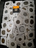 Kolekcje i sztuka stare monety Srebrne i 140 monet w kartonikach