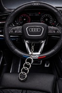 Prezent na walentynki Pokrowiec na kierownicę AUDI + brelok