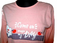 Piżama damska DŁUGI RĘKAW długie spodnie 100% BAWEŁNA r. M